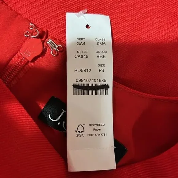 J. Crew High-neck sheath dress in stretch linen blend Red NWT 4P - Picture 8 of 12